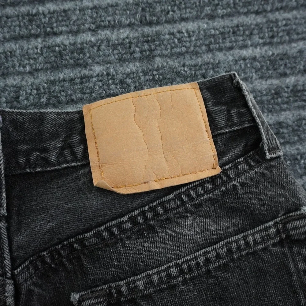 Levi's 501 Jeans Mens 29x30 Faded Black Straight Leg Vintage Made in USA Denim